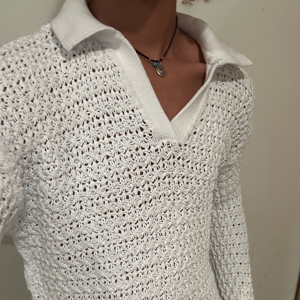 See through white tee